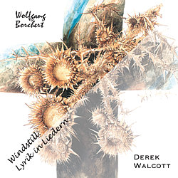 Cover von 'Windstill - Lyrik in Liedern': Kreuz mit Distel